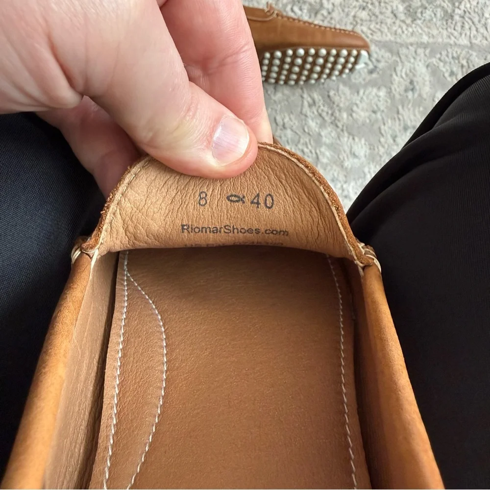 Riomar - The Tan - Deck Driver Leather Loafs - Size 7